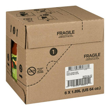 Fairlee Juices Juice Tomato Vegetable Cocktail 1.89L/63.91oz (6/Case) - Canadian Made