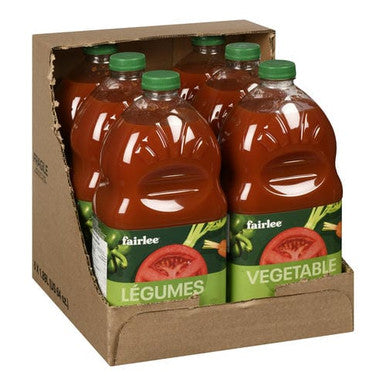 Fairlee Juices Juice Tomato Vegetable Cocktail 1.89L/63.91oz (6/Case) - Canadian Made