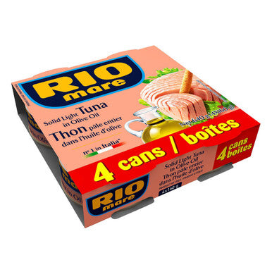 Rio Mare Solid Light Tuna in Olive Oil - 4 Ã— 160g | Exquisite Tuna Fillets