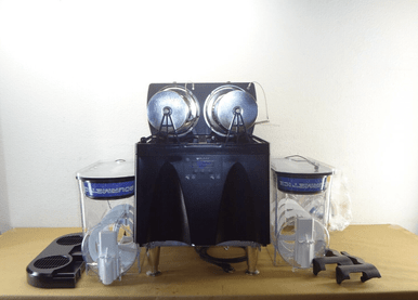 Bunn  Ultra NX Black Double 3 Gallon Slushy Machine with Flat Lids