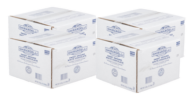 Ghirardelli Sweet Ground White Chocolate Flavored Powder 25Lbs -4/CASE