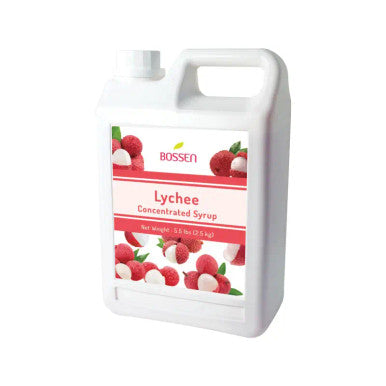 Bossen Lychee Concentrated Bubble Tea Syrup 1.9 kg (64 fl. oz.) - Tropical Elegance(6/Case)