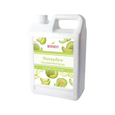Bossen Honeydew Bubble Tea Concentrated Syrup 64 fl. oz. (1.89 L) - Real Juice(6/Case)