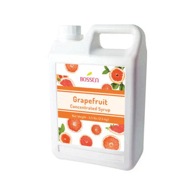 Bossen Grapefruit Bubble Tea Concentrated Syrup 64 fl. oz. (1.89 L) - Real Juice(6/Case)