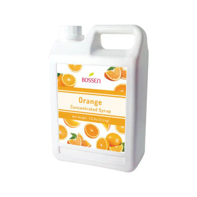 Bossen Orange Bubble Tea Concentrated Syrup 64 fl. oz. (1.89 L) - Real Orange Juice(6/Case)