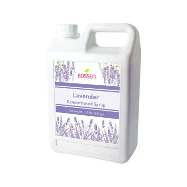 Bossen Lavender Bubble Tea Concentrated Syrup 64 fl. oz. (1.89 L) - Real Lavender Juice(6/Case)