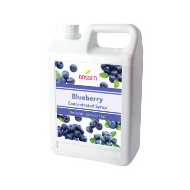 Bossen Blueberry Bubble Tea Concentrated Syrup 64 fl. oz. | Real Blueberry Juice(6/Case)