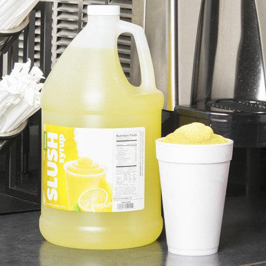 Table Top King Lemon Slushy Syrup 5:1 Concentrate BONUS Squeeze Pump