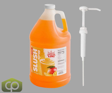 Table Top King  Mango Slushy Syrup Bulk Food 5:1 Concentrate BONUS Squeeze Pump