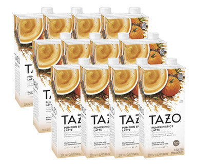 Tazo Pumpkin Spice Latte 1:1 Concentrate - 32 fl. oz.  (12/Case)