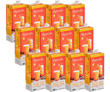 Thaiwala Original Thai Black Tea 1:1 Concentrate - 946ml (32 fl. oz) - Authentic Flavor (12/case)