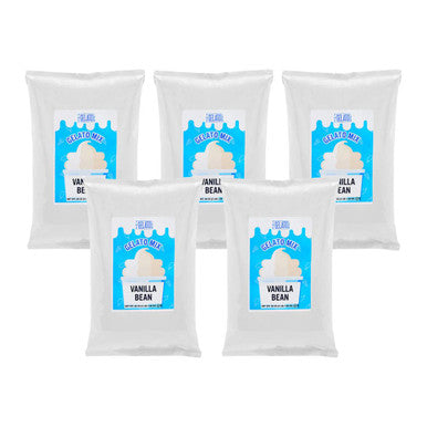 The Gelato Lab Vanilla Bean Soft Serve Mix 3 lb/1.36 kgs - 5/Case