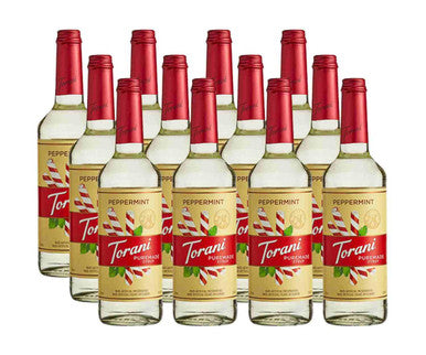 Torani Puremade 750 mL Peppermint Flavoring Cool Minty Syrup (12/Case)
