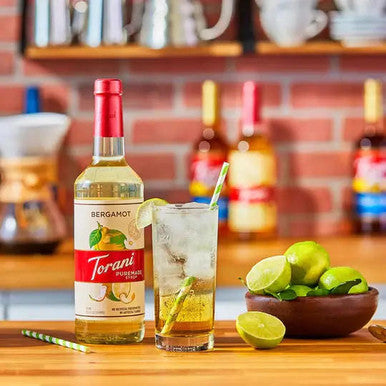 Torani Puremade Bergamot Flavoring Syrup - 750 mL of Complex (12/Case)