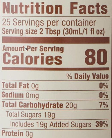 Torani Puremade Bourbon Caramel Flavoring Syrup - 750 mL (12/Case)