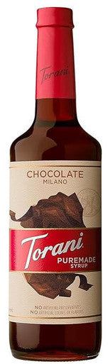 Torani Puremade Chocolate Milano Flavoring Syrup - 750 mL (12/Case)