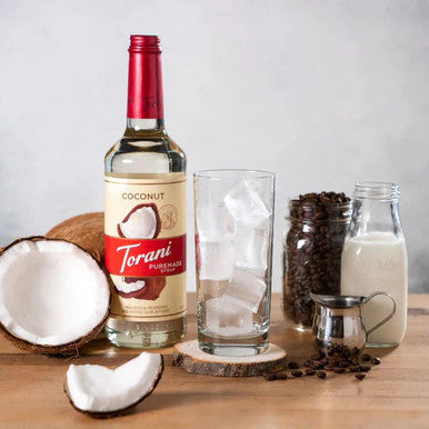 Torani Puremade Coconut Smooth Flavoring Syrup - 750 mL (12/Case)