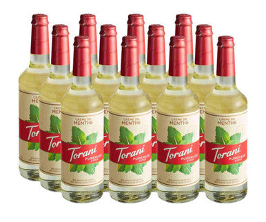 Torani Puremade Creme de Menthe Flavoring Syrup - 750 mL (12/Case)