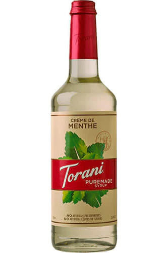 Torani Puremade Creme de Menthe Flavoring Syrup - 750 mL (12/Case)