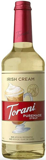 Torani Puremade Irish Cream Flavoring Syrup - 750 mL of Rich (12/Case)