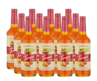 Torani Puremade Mangonada Flavoring Syrup - 750 mL of Fragrant Mango (12/Case)