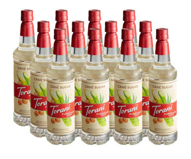 Torani Puremade Pure Cane Sugar Flavoring Syrup - 750 mL Subtle Bottle (12/Case)