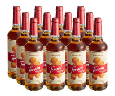 Torani Puremade Rich Caramel Flavoring Syrup - 750 mL (12/Case)