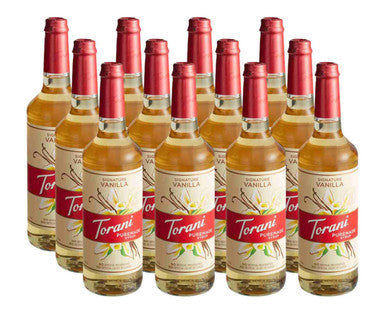 Torani Puremade Signature Vanilla Flavoring Syrup - 750 mL of Sweet (12/Case)