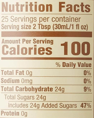 Torani Puremade Sweet White Peach Flavoring Syrup 750 mL Glass Bottle (12/Case)