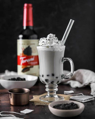 Torani Puremade Toasted Black Sesame Flavoring Syrup - 750 mL of Sweet (12/Case)