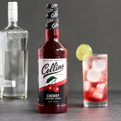 Collins Cherry Cocktail Syrup, 32oz/946ml
