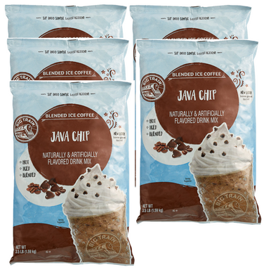 Big Train 3.5 lb. Java Chip Blended Ice Coffee Mix 5 Packs