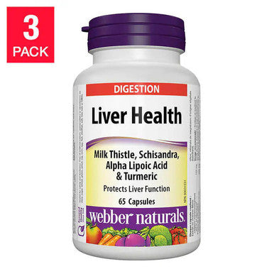 Webber Naturals Liver Health Capsules - 65-count, 3-Pack | Support for Optimal Liver Function